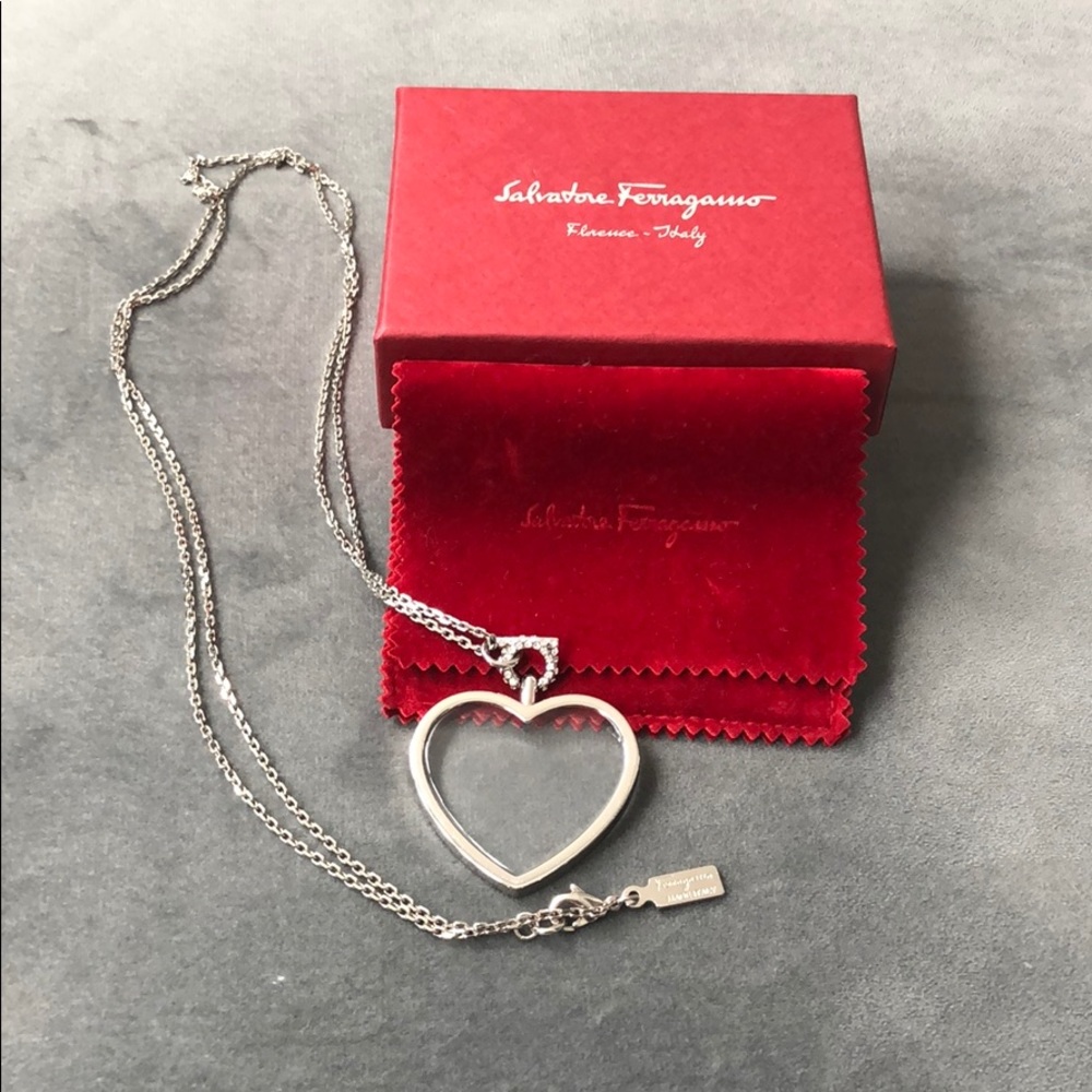 Ferragamo Heart Pendant Necklace